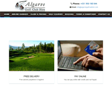 Tablet Screenshot of algarvegolfclubhire.com